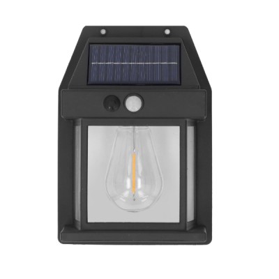 Solar Rustik Ampullü Duvar Lambası - Gün Işığı