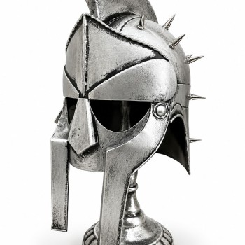 Spartalı Gladyatör Miğferi Biblosu - Metal - 45x20 cm Dekoratif Obje