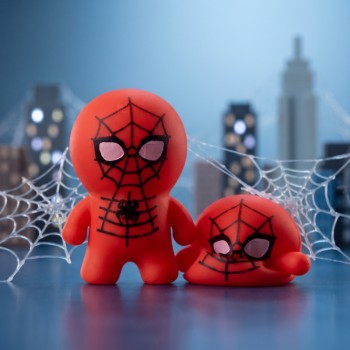 Spider-Man Tasarımlı Squishy - 12'li Paket - Yumuşak Oyuncak 