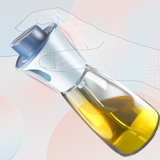 Spreyli Cam Yağ Sirke Şişesi