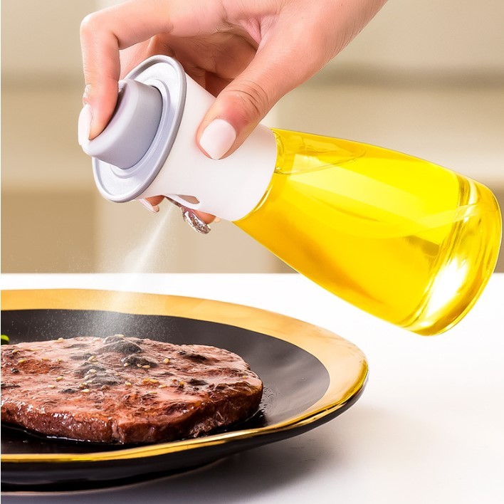 Spreyli Cam Yağ Sirke Şişesi