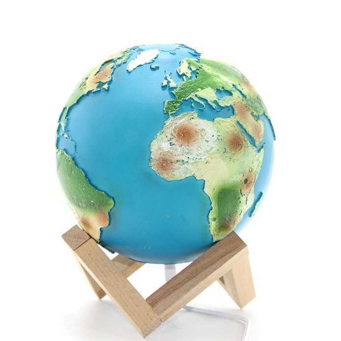 Standlı Işıklı Dünya Küre 