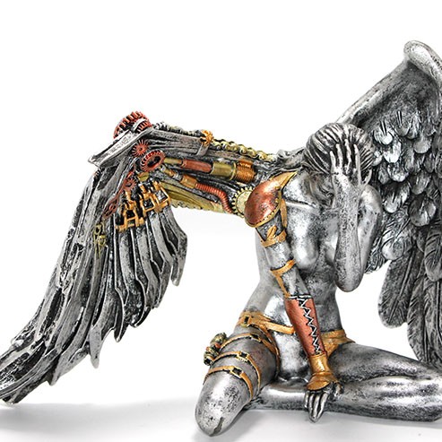 Steampunk Polyester Melek Figürü 