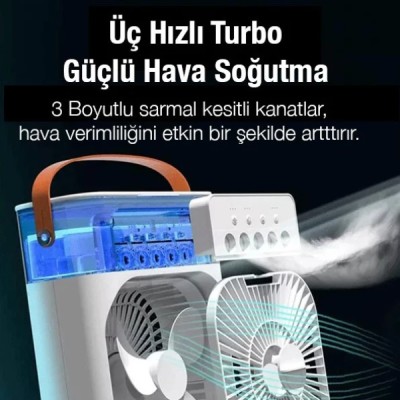 Su Hazneli Masa Vantilatörü 