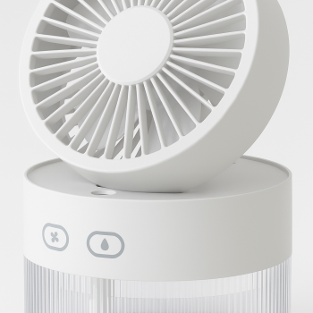 Su Spreyli Katlanır Başlıklı USB Mini Fan 