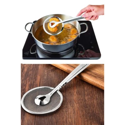 Süzgeçli Kevgirli Haşlama Kızartma Maşası 