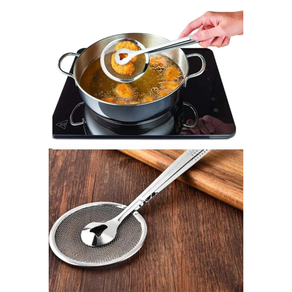 Süzgeçli Kevgirli Haşlama Kızartma Maşası 