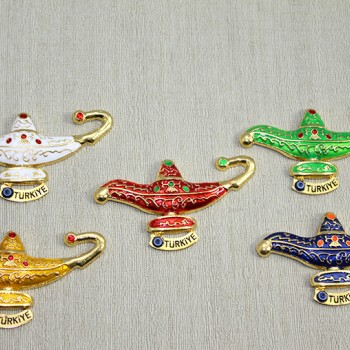 Swarovski Taşlı Alaaddin'in Sihirli Lambası Magnet 