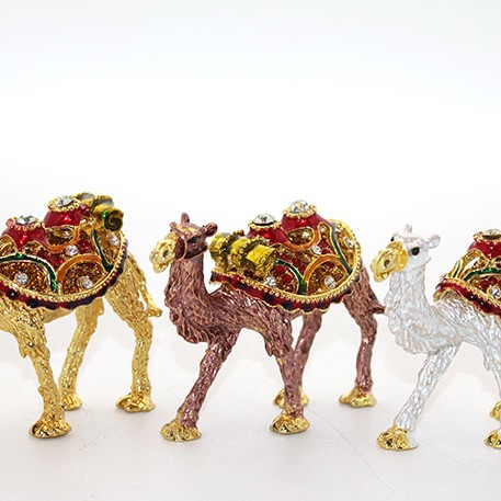 Swarovski Taşlı Tekli Deve Figürü Model 1 