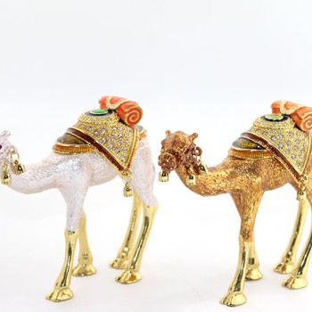 Swarovski Taşlı Tekli Deve Figürü Model 3 