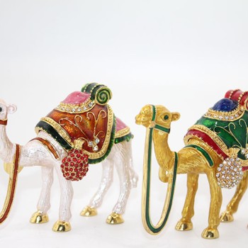 Swarovski Taşlı Tekli Deve Figürü Model 5