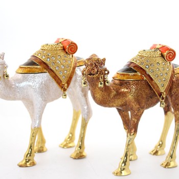 Swarovski Taşlı Tekli Deve Figürü Model 9