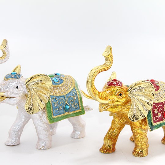 Swarovski Taşlı Tekli Fil Figürü Model 5