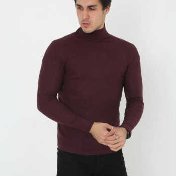 Tam Boğazlı Fitilli Likrali Koşkorse Badi - Bordo