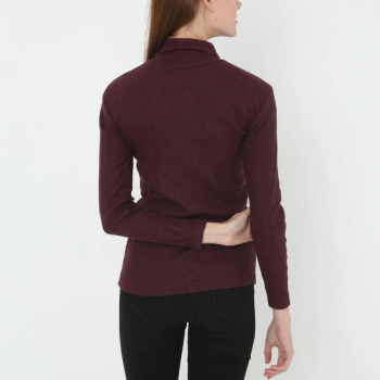 Tam Boğazlı Fitilli Likrali Koşkorse Badi - Bordo