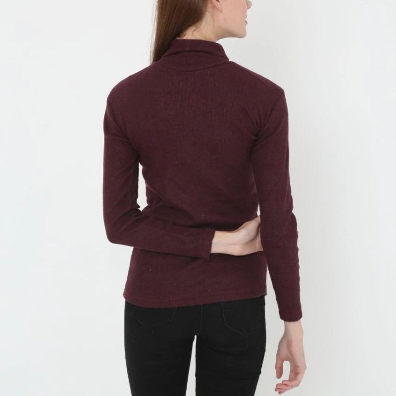 Tam Boğazlı Fitilli Likrali Koşkorse Badi - Bordo