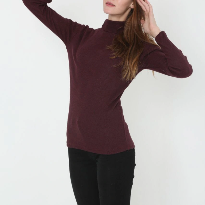 Tam Boğazlı Fitilli Likrali Koşkorse Badi - Bordo