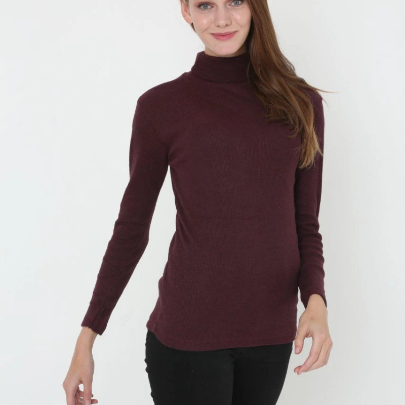 Tam Boğazlı Fitilli Likrali Koşkorse Badi - Bordo