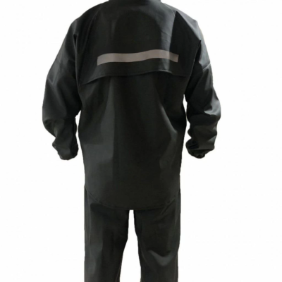 Tam Kalıp Motorcu Kurye Su Gecirmez Yağmurluk Takım - Siyah