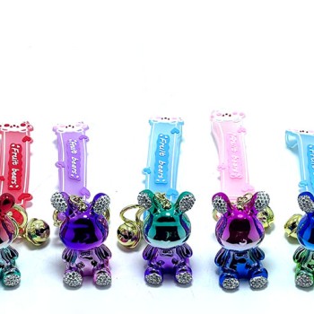 Taşlı Ayıcık Silikon Anahtarlık Model 1 