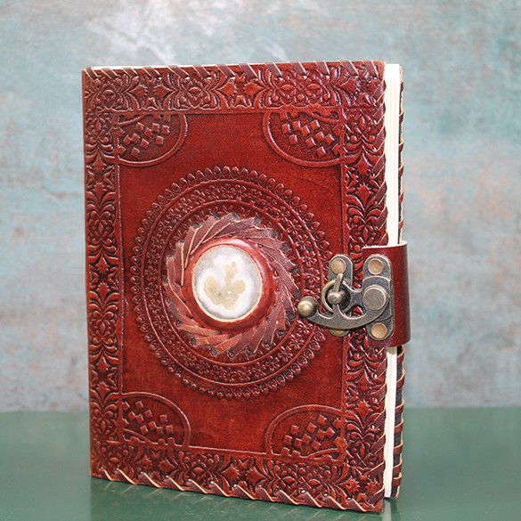 Taşlı Deri Defter Model 11 