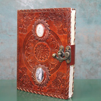 Taşlı Deri Defter Model 2 