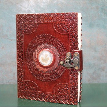 Taşlı Deri Defter Model 3 