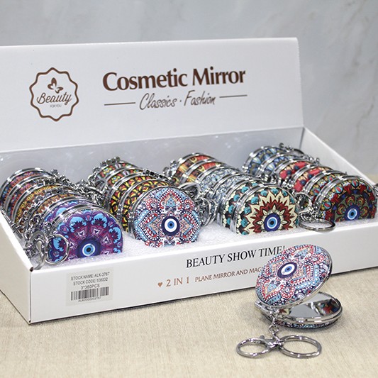 Taşlı El Aynası Anahtarlık Model 2 