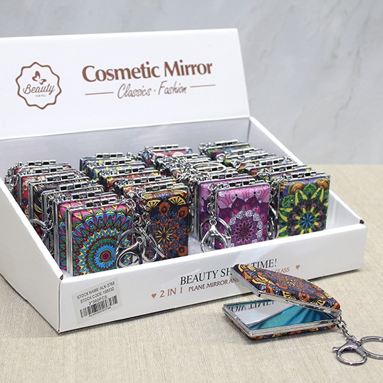 Taşlı El Aynası Anahtarlık Model 3 