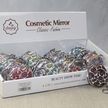 Taşlı El Aynası Anahtarlık Model 8 