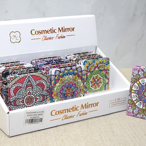 Taşlı El Aynası Dikdörtgen İnce Model 1 