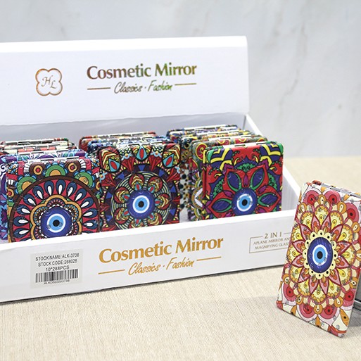 Taşlı El Aynası Dikdörtgen İnce Model 2 