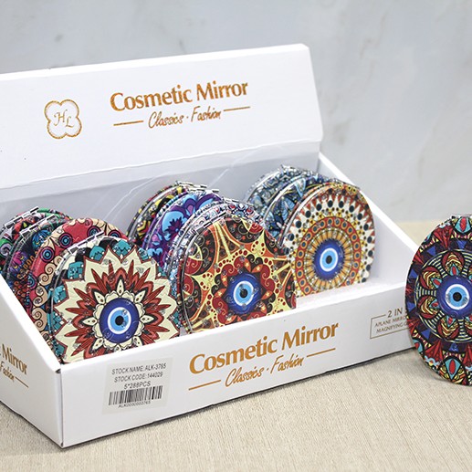 Taşlı El Aynası Oval İnce Model 5