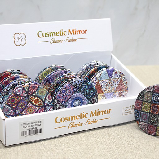 Taşlı El Aynası Yuvarlak İnce Model 1 