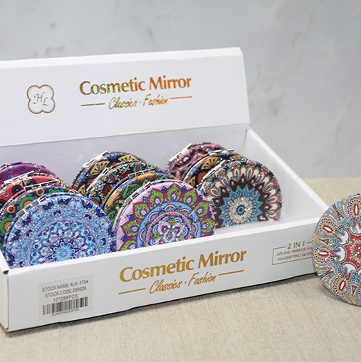 Taşlı El Aynası Yuvarlak İnce Model 3