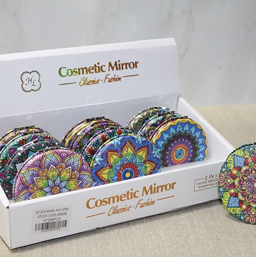 Taşlı El Aynası Yuvarlak İnce Model 4 