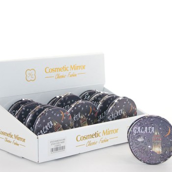 Taşlı İstanbul Tasarımı El Aynası İnce Model 22 