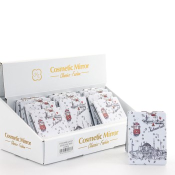 Taşlı İstanbul Tasarımı El Aynası İnce Model 26