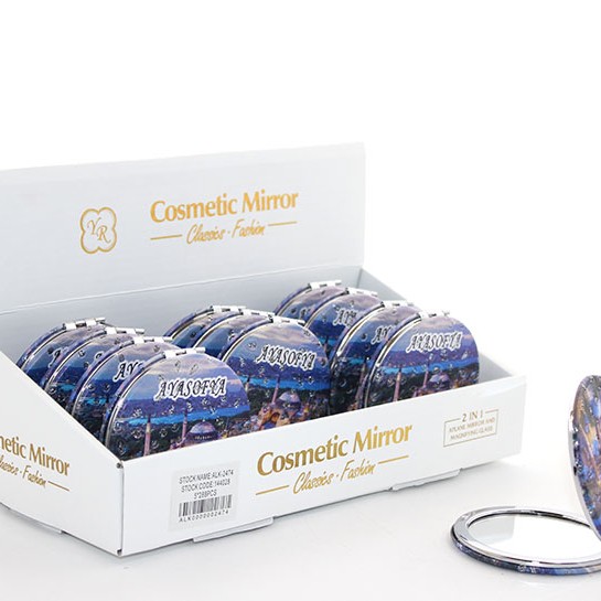 Taşlı İstanbul Tasarımı El Aynası İnce Model 5 