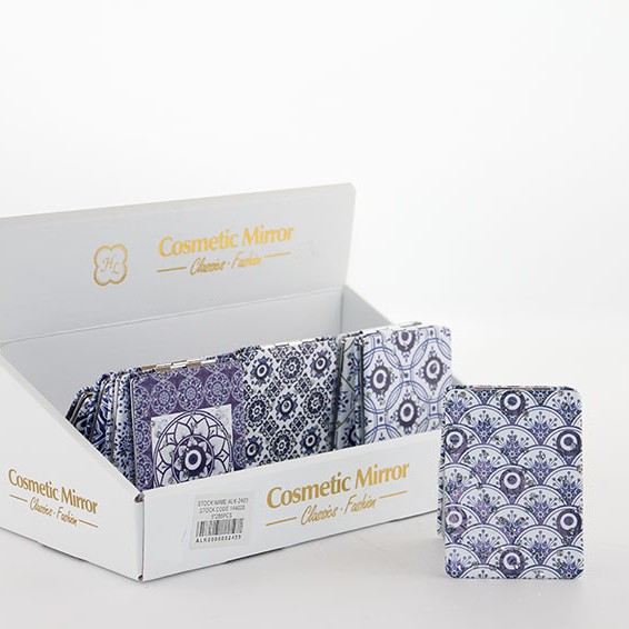 Taşlı Nazar Boncuklu Dikdörtgen El Aynası İnce 