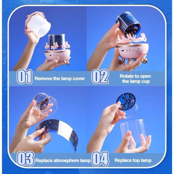 Tavşan Atlıkarınca Multifonksiyon Projektör 