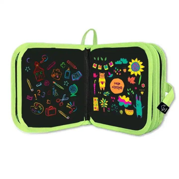 Temizlenebilir Renkli Çizim Defteri 