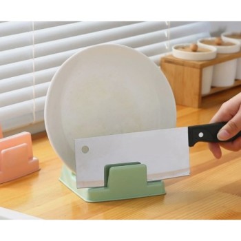 Tencere Kapağı ve Kesme Tahtası Tutucu Mutfak Standı