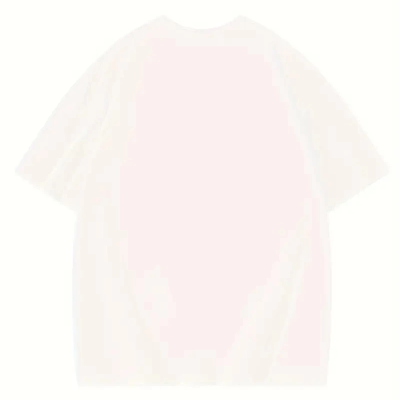 Thousand Ön Arka Baskılı Oversize Bisiklet Yaka T-shirt - Beyaz -