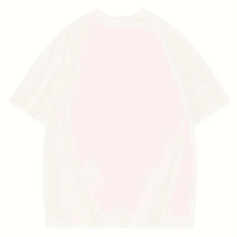 Thousand Ön Arka Baskılı Oversize Bisiklet Yaka T-shirt - Beyaz -