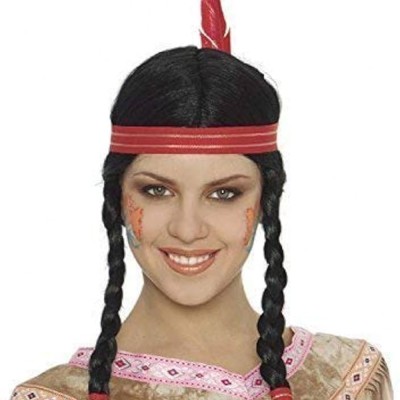 Tüylü Örgülü Kızılderili Parti Peruğu