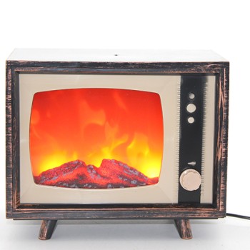 TV Tasarımlı Ledli Şömine Lamba 