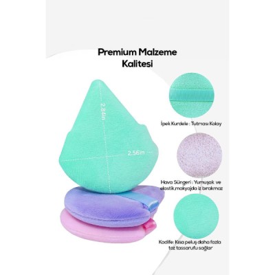 Üçgen Makyaj Süngeri Puf 