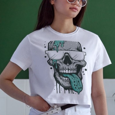 Unisex Oversize 24/1 Penye DTF Baskılı Tişört - DTF150