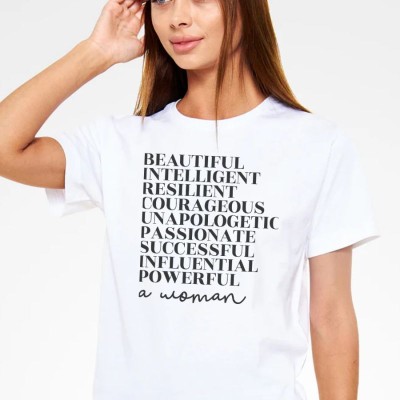 Unisex Oversize 24/1 Penye DTF Baskılı Tişört - DTF205